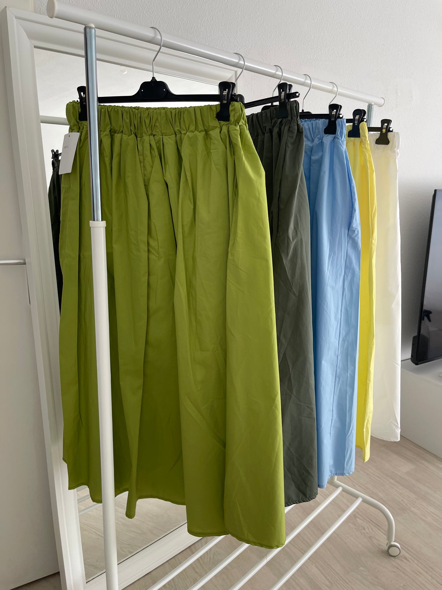 Jupe Popeline - Vert kaki