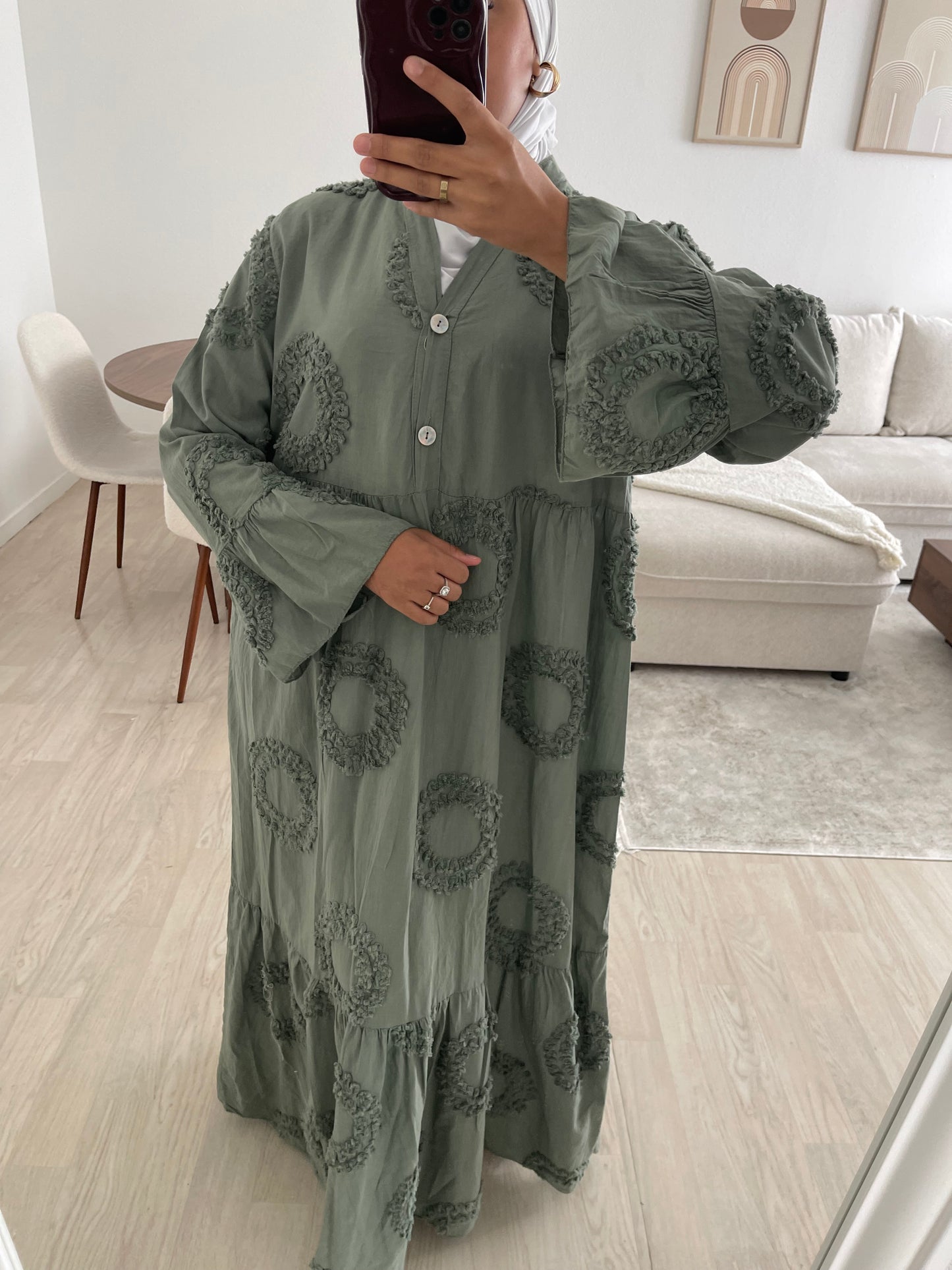 Robe Sofia - vert kaki