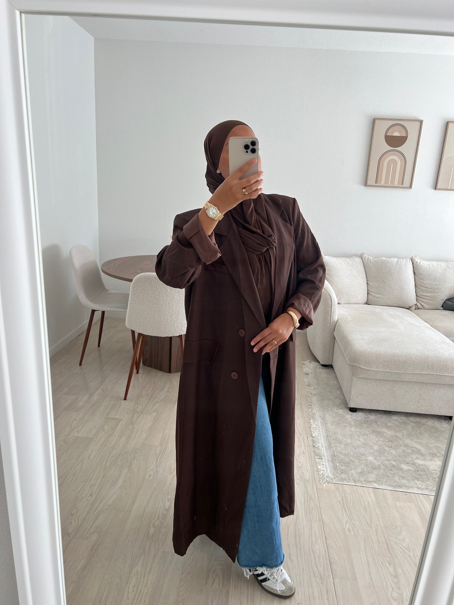 Blazer long - marron