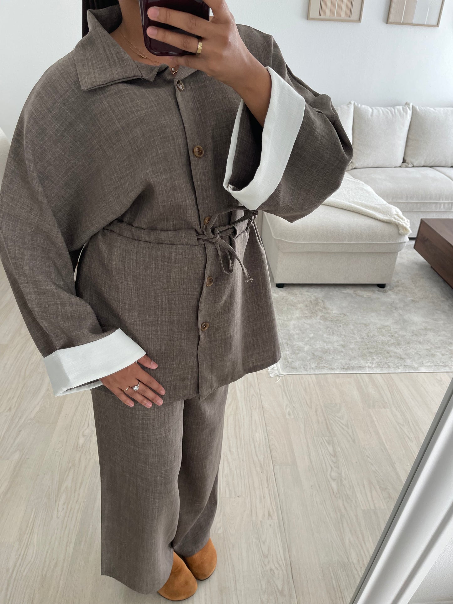 Ensemble Yas - taupe