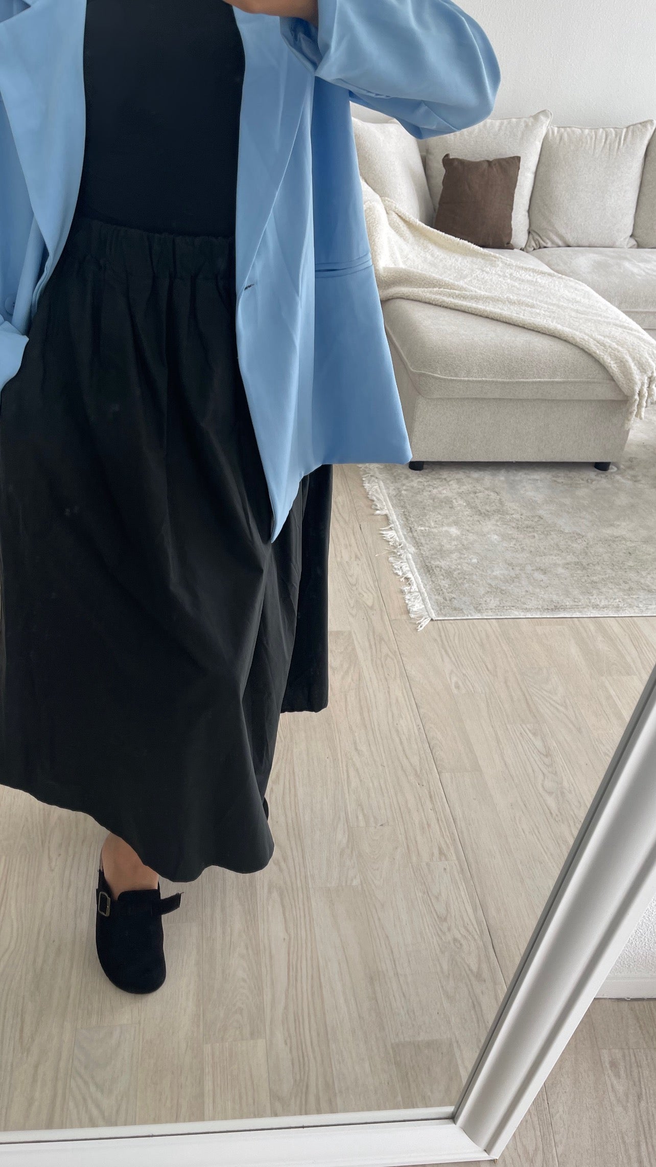 Jupe Popeline - Noir