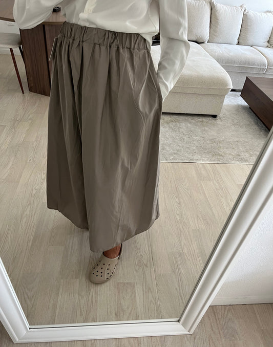 Jupe popeline - khaki