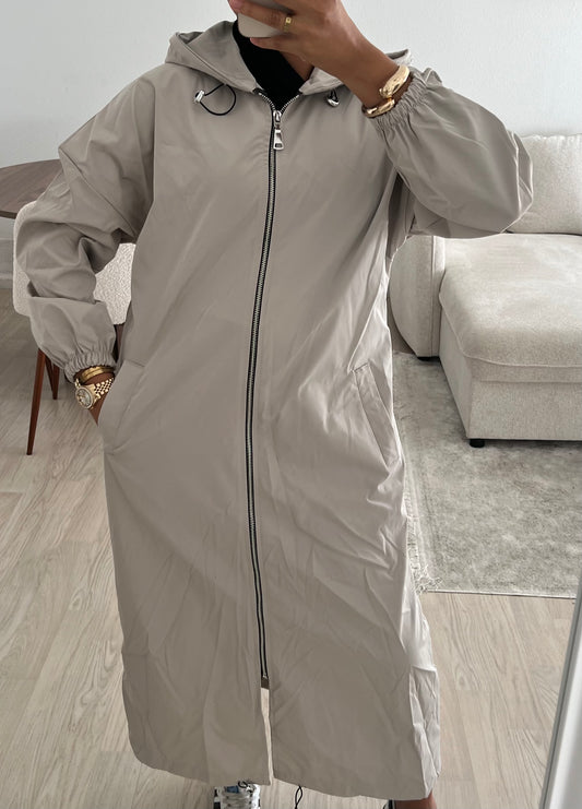 Imperméable à zip